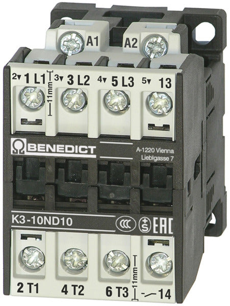 BENEDICT Schütz 5,5kW 3~400V 220-240V 50Hz  230-264V 60Hz   – K3-14ND10 230