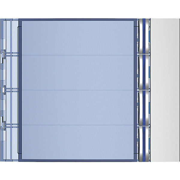 Abdeckung für Ruftastenmodule von SFERA Aluminium, 4 Ruftasten,  Farbe: Allmetal – 352041