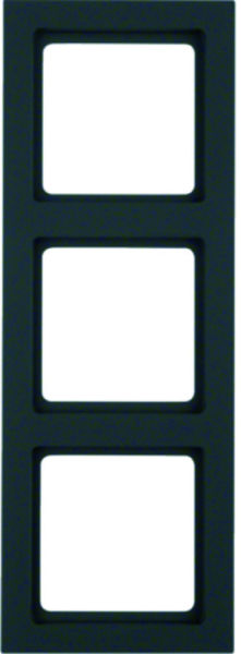 Q.3 Rahmen 3fach schwarz matt, lackiert – 10136095