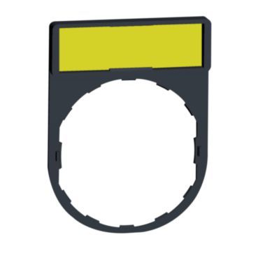 Schildträger 30x40mm m. Leerschild z. Gravieren, für Ø 22 Geräte – ZBY4101