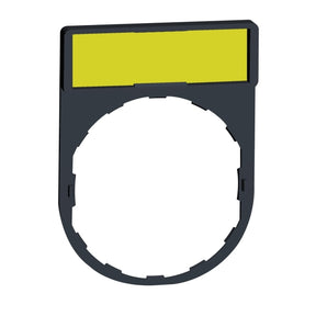 Schildträger 30x40mm m. Leerschild z. Gravieren, für Ø 22 Geräte – ZBY4101