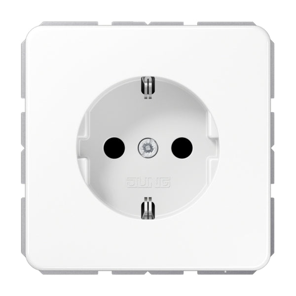 SCHUKOSteckdose, 16 A 250V ~, Duroplast, Serie CD, alpinweiss – CD1520WW