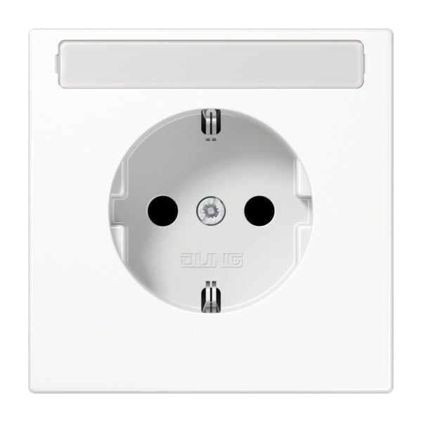 SCHUKOSteckdose, 16 A 250V ~, mit Schriftfeld, Duroplast, Serie LS, alpinweiss – LS1520NAWW