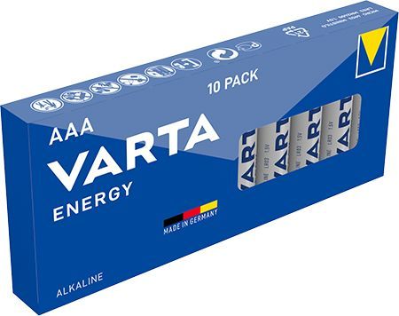 Batterie Energy Alkaline AAA Micro LR03 1.5V VALUE PAK=10Stk – 4103229410