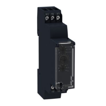 Zeitrelais 10 Funktionen, 0,1 s-100 h, Relais 1 W, 24 VDC/24-240VAC – RE17RMMU