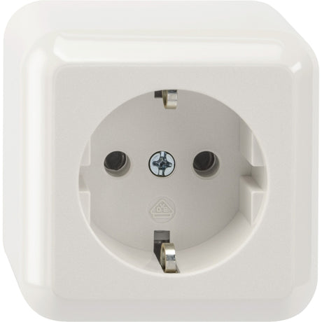 MERTEN SCHUKO-Steckdose, Steckklemmen, polarwei ß, AUFPUTZ  – MEG2301-8719