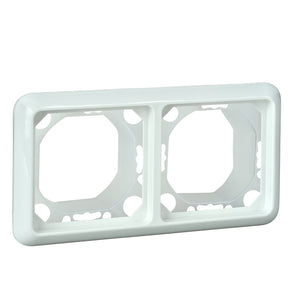 Rahmen 2-fach FASHION IP44 reinweiß – 224244