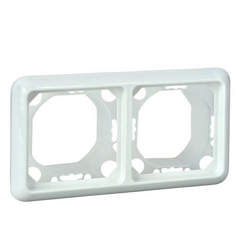 Rahmen 2-fach FASHION IP44 reinweiß – 224244