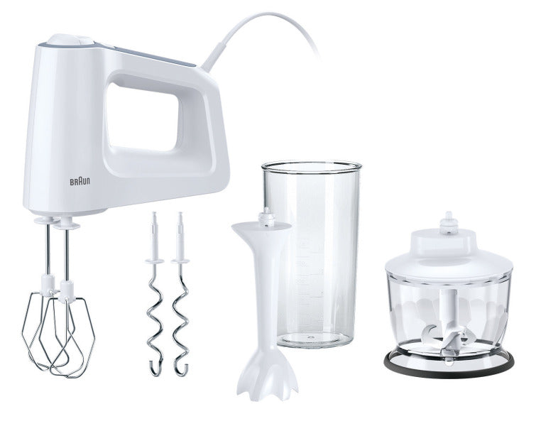 Handmixer,500W,5Stufen,Kunststofffuß,Mixbecher,Zerkl.,ws – 0X22211037 / 0X22211067