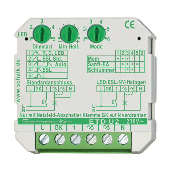Universal Tastdimmer (UP), auch für LED/ESL – etdu29
