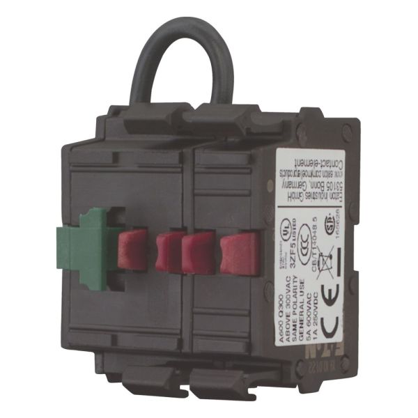 Selbstüberwachende Kontaktelemente, Schraubklemmen, Frontbefestigung, 1 S, 2 Ö, 24 V 3 A – 121474