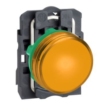 Leuchtmelder, XB5, Kunststoff, orange, 22mm, LED, glatte Kalotte, 24VACDC – XB5AVB5