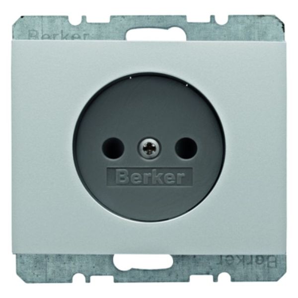 K.5 Steckdose ohne Schutzkontakt Aluminium lackiert – 6167157003