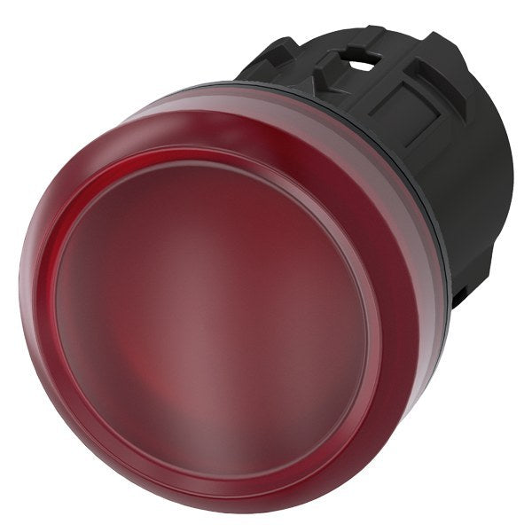 Leuchtmelder, 22mm, rund, Kunststoff, rot, Linse, glatt – 3SU10016AA200AA0