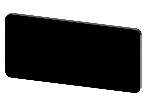 Bezeichnungsschild 12,5x27mm, Schild schwarz, ohne Aufschrift – 3SU19000AC160AA0
