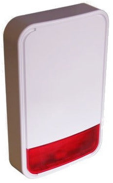 PowerG Funk Aussensirene 110dB mit roter Blitzleuchte – 219PG8911A