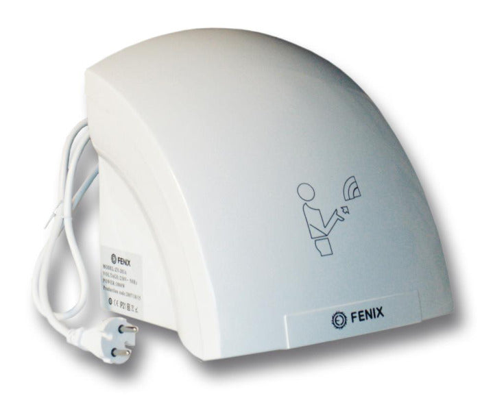Händetrockner m.Sensor 1.8kW  Schaltfühler:14-18cm Kunstst. – 110201