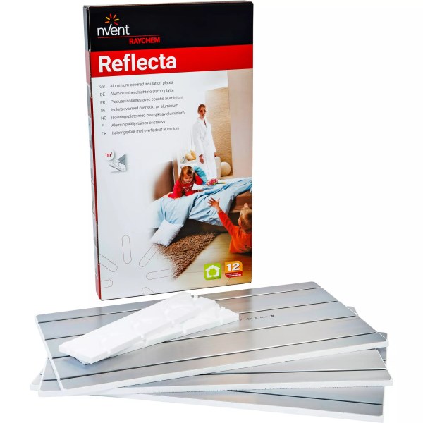 T2Red- und Reflecta-Dämmplatten, 3m², 10 Stück + 6 Abschlussplatten – 450052-000