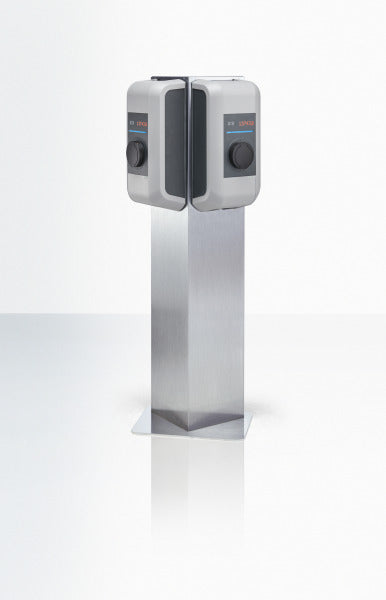 Standsäule - Edelstahl Triangel für 2 Wallboxen – 99.839