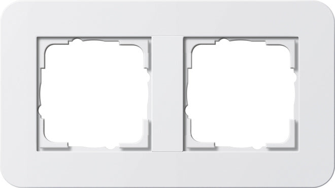 Abdeckrahmen 2f Gira E3 Reinweiß/Reinweiß – 0212410