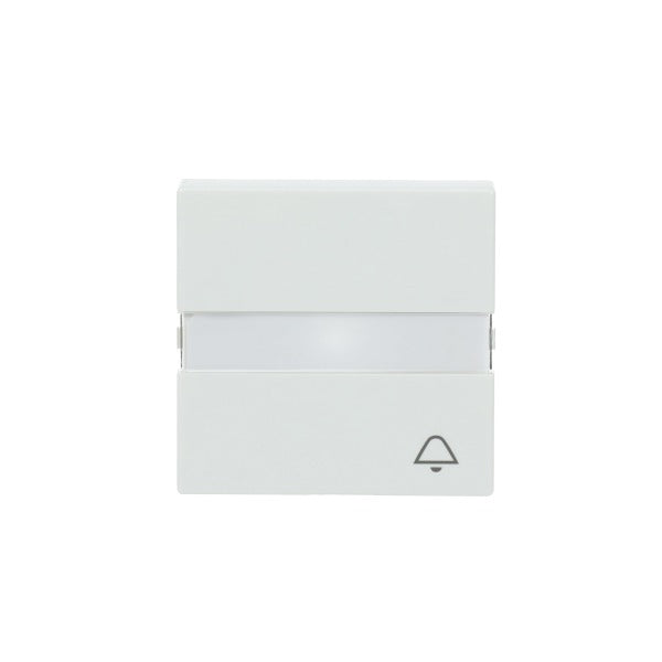 Wippe mit Aufdruck Klingel und Beschriftungsfeld studioweiß - Plattform 63 – 2CKA001731A4001