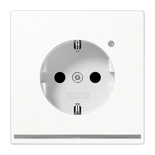 SCHUKOSteckdose, 16A 250V ~, mit LED-Orientierungslicht, SAFETY+, Thermoplast, – LS1520-OWWLNW