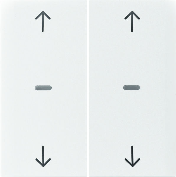 KNX S.1 Abdeckung für Tastsensor Modul mit Pfeile 2fach polarweiß glänz. – 80961389