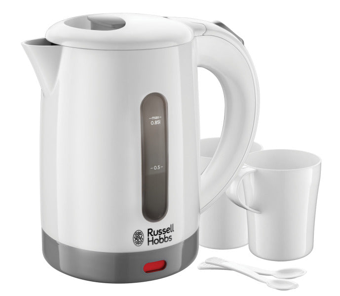 Reisewasserkocher 1000W 0.85L inkl.2Tassen&Teelöffel ws-gr
