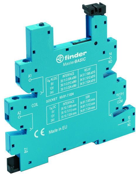Fassung Schraubanschlüsse, für Relais 34.51 oder 34.81, für 6 bis 24VDC – 93.61.7.024
