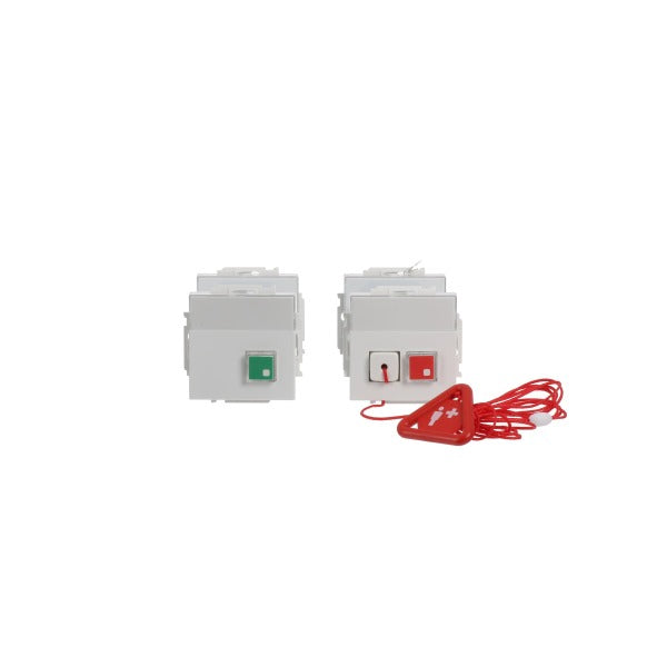 Ruf-Set für Behinderten-WC Busch-Infoline Notrufanlage studioweiß - Plattform 63 – 2CKA001582A0424