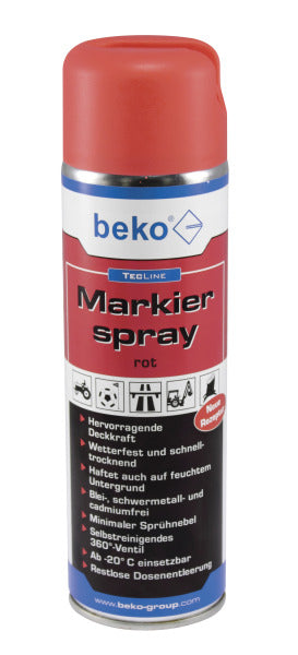 TecLine Markierspray 500 ml rot – 294 5 500