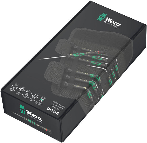 Elektroniker-Schraubendrehersatz, Kraftform Micro-Set/12 – 05073675001
