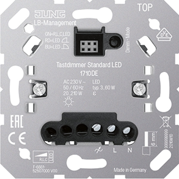 Tastdimmer Standard LED, ohne Nebenstelleneingang – 1710DE