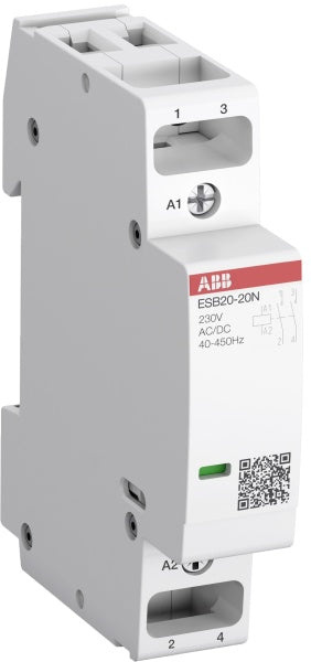 ABB Installationsschütz 20 A, 1S/1Ö, 230 V AC/DC  – 1SBE121111R0611