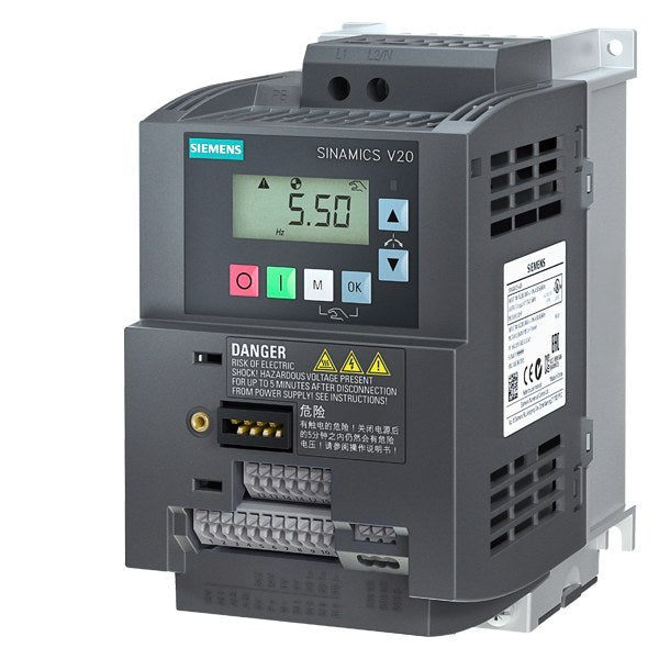 SINAMICS V20, IP20 / UL open type, FSAC, B, 1 AC 200-240 V, 1,50 kW – 6SL32105BB215BV1