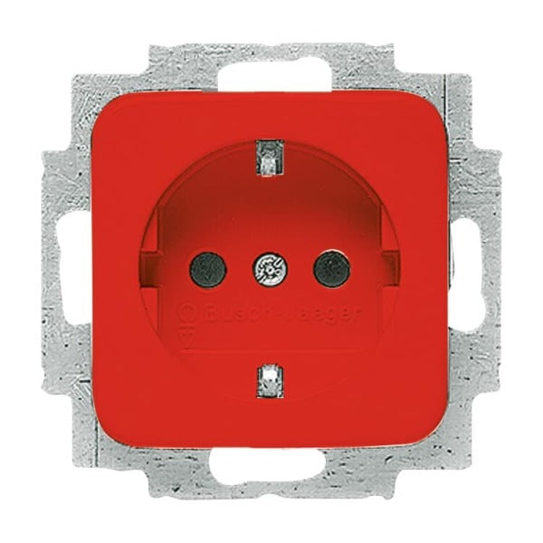 SCHUKO Steckdosen-Einsatz rot - Reflex SI – 2CKA002011A6253