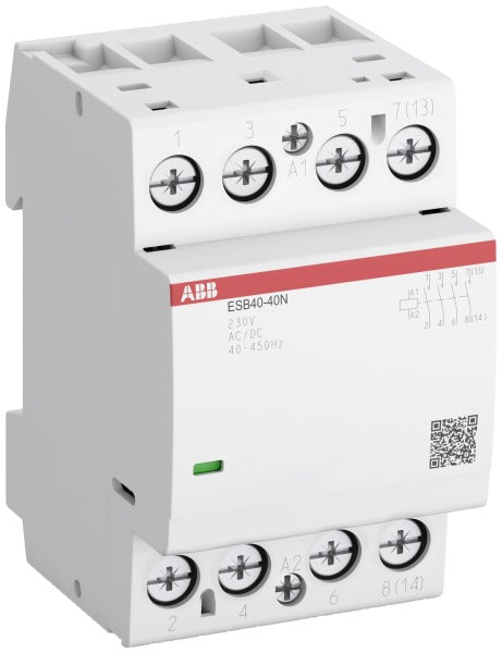 ABB Installationsschütz 40A, 4S/0Ö, 230 V AC/DC  – 1SAE341111R0640