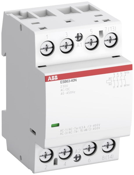ESB Installationsschütz 63A 4S/0Ö 24V AC/DC – 1SAE351111R0140