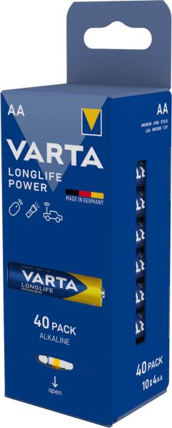 Batterie Longlife Pow Alkal AA Mignon LR6 1.5V SPENDER=40Stk – 4906121194