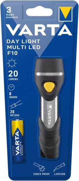 Taschenlampe Day Light Multi F10 LED LW:20m 20lm 1xAA si-sw – 16631101421