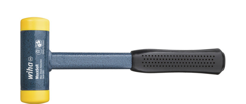 Schonhammer rückschlagfrei, mittelhart, Stahlrohrstiel, Rund-Schlagkopf, 40mm – 02125