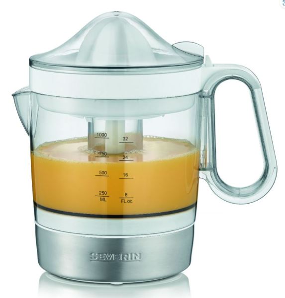 Zitruspresse 85W 2Presskegel 1L R/L Lauf weiß-edelstahl – 353500