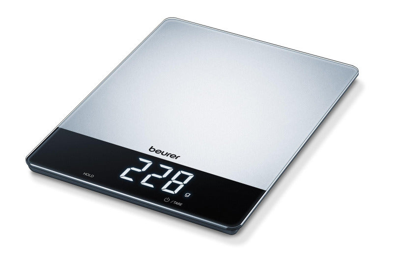 Küchenwaage b.15kg 1gTeilung Tara LCD edelstahl-schwarz – 70312