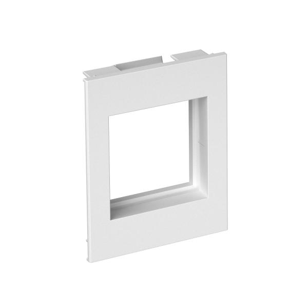 1-fach Rahmen SIGNA Modul 45 9010 66x80x28 Polycarbonat/Acrylnitril-Butadien-Styrol reinweiß RAL 9010 – 6121104