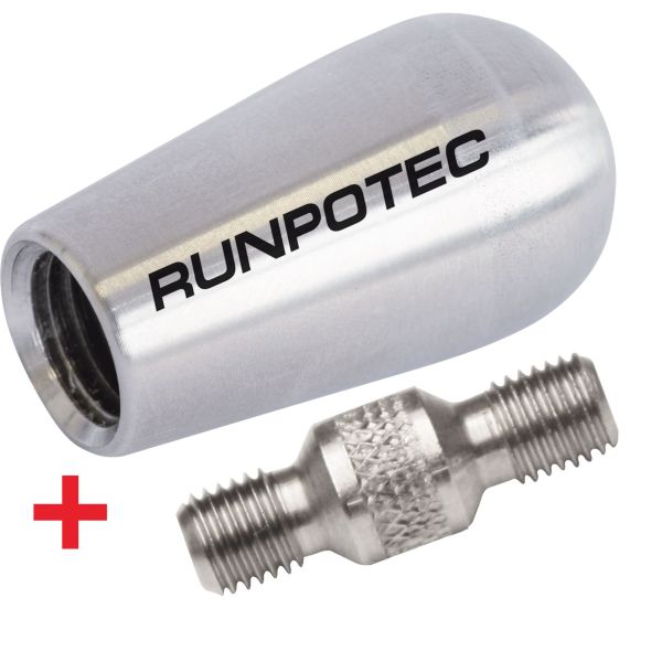 Anfangsbirne Ø 20 mm Edelstahl - RUNPOTEC Gewinde RTG Ø 12 mm – 20409
