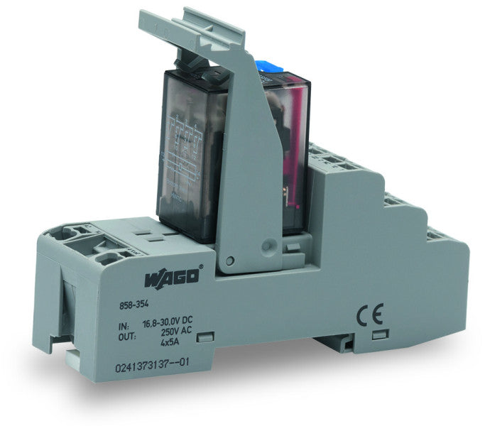 Relaismodul, Eingangsnennspannung DC24V, 4 Wechsler – 858-354