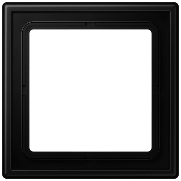 Rahmen 1fach, senkrechte und waagerechte Montage, LS990, graphitschwarz matt – LS981SWM