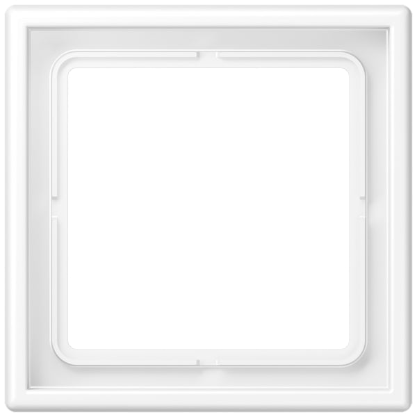 Rahmen 1fach, senkrechte und waagerechte Montage, LS990, schneeweiss matt – LS981WWM