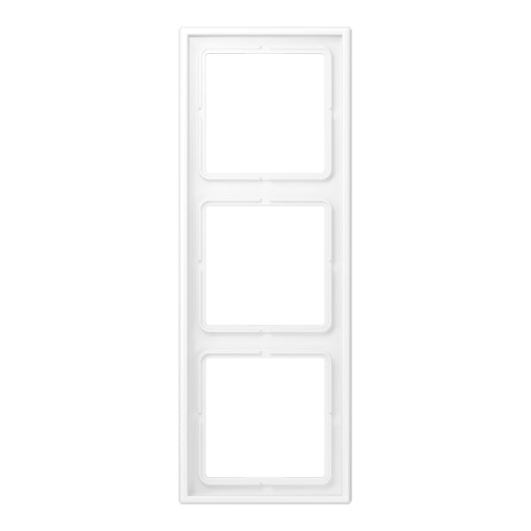 Rahmen 3fach, senkrechte und waagerechte Montage, LS990, schneeweiss matt – LS983WWM