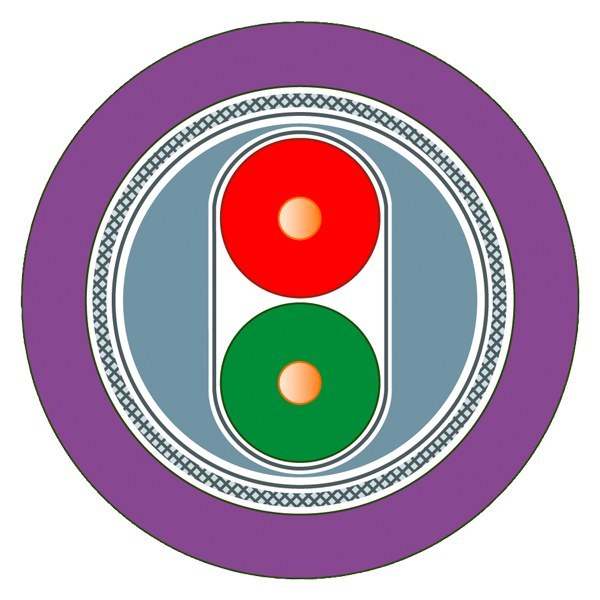 PROFIBUS FC Standard Cable GP, 2-adrig, geschirmt, Spezialaufbau, Meterware Schnittlänge
